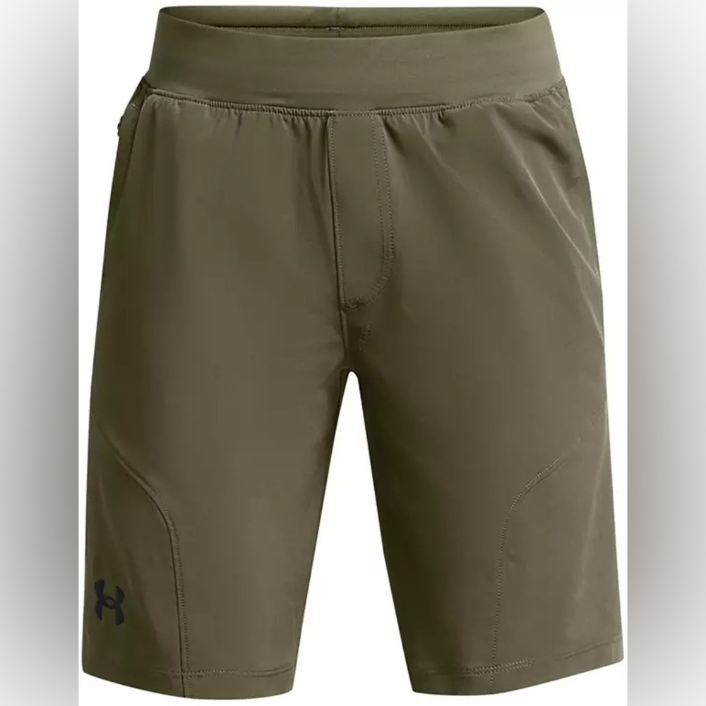 Under Armour Boys' B Unstoppable Shorts, marine green, medium, NWT